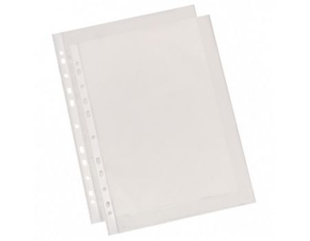 File protectie ESSELTE, A4, cristal, 55 microni, 10 buc/set