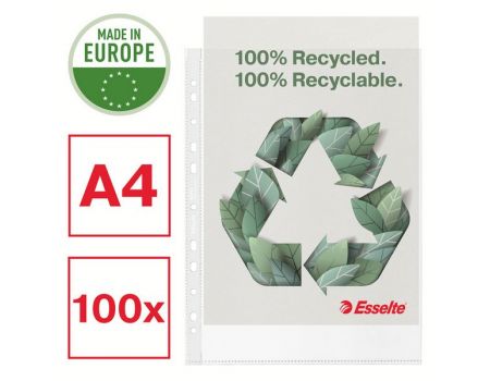 Folie de protectie A4, 100 bucati/set, Esselte Recycled_1